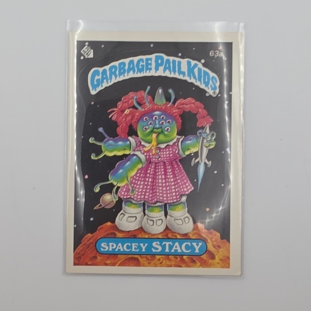 Topps Garbage Pail Kids OS2 Spacey Stacy 63a Fair 1985 Series 2 Card